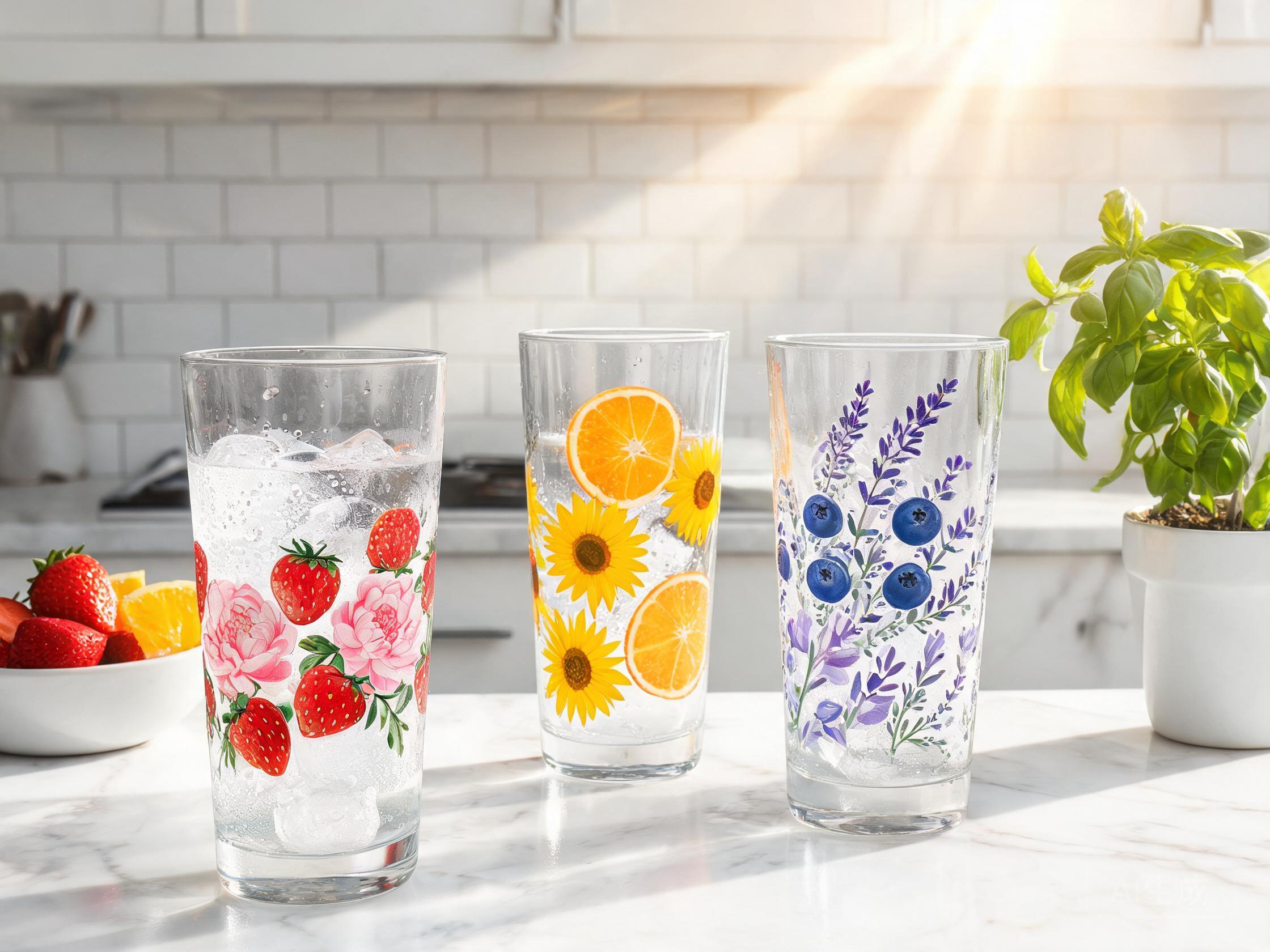 Glass Cup & Tumbler Fired Decals